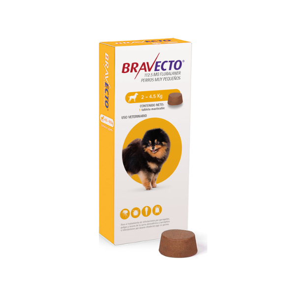 BRAVECTO - MASTICABLE - ANTIPULGAS Y GARRAPATAS