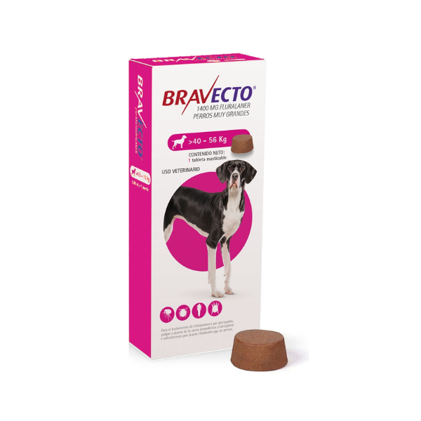 BRAVECTO - MASTICABLE - ANTIPULGAS Y GARRAPATAS