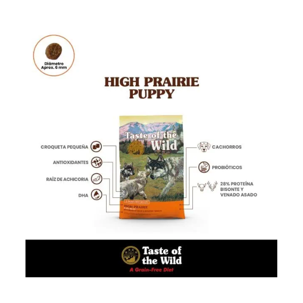 TASTE OF THE WILD CACHORRO BISONTE Y VENADO