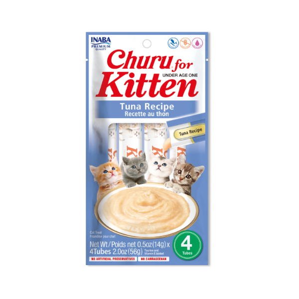 CHURU KITTEN ATUN 4 TUBOS 56G