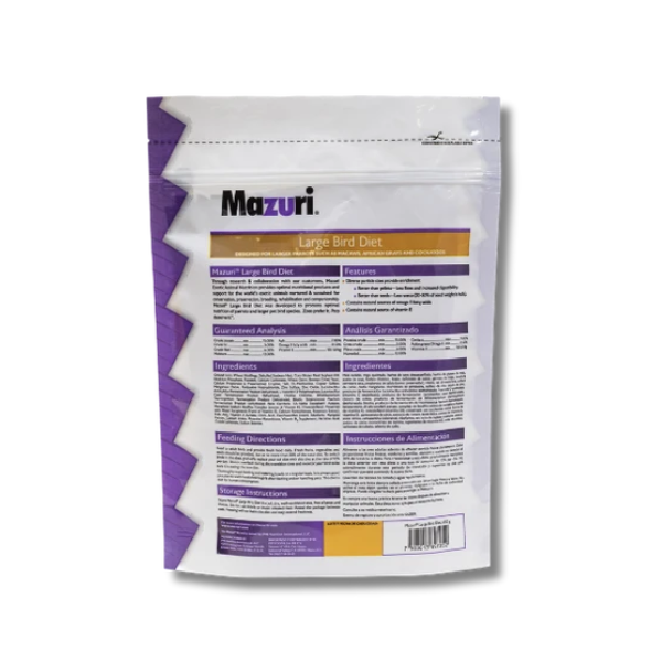 MAZURI LARGE BIRD DIETS 650 GR