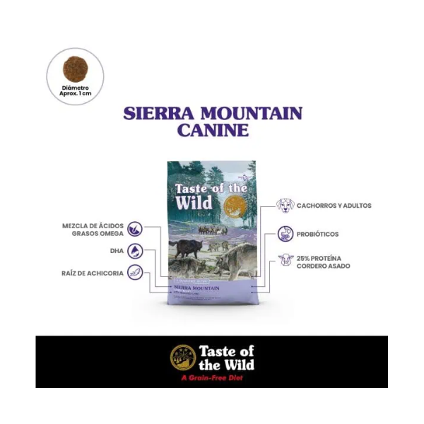 TASTE OF THE WILD CANINO CORDERO