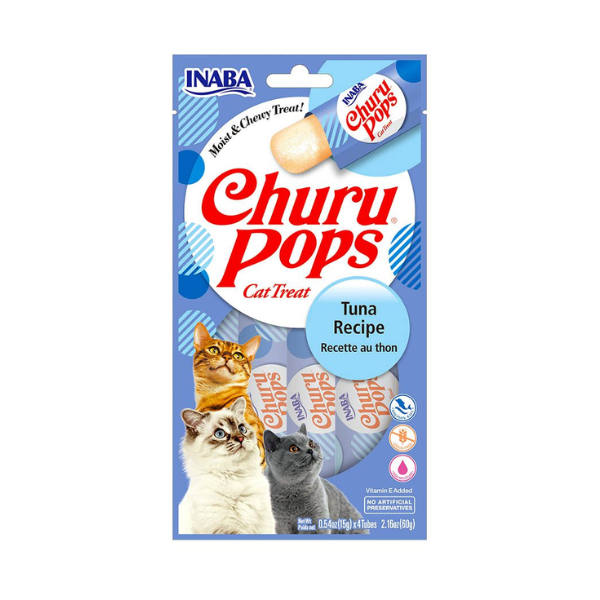 CHURU POPS TUNA 4 TUBOS 15G