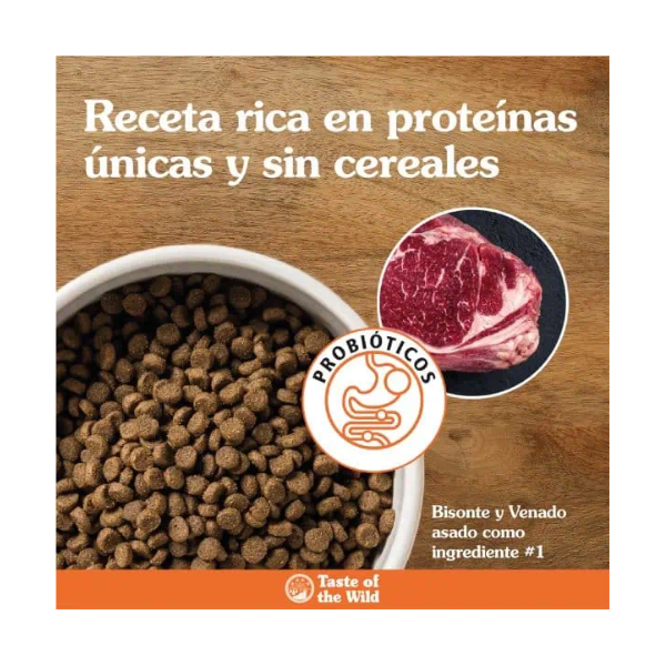 TASTE OF THE WILD CACHORRO BISONTE Y VENADO
