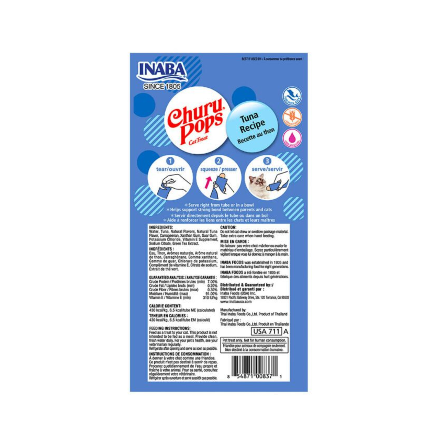 CHURU POPS TUNA 4 TUBOS 15G