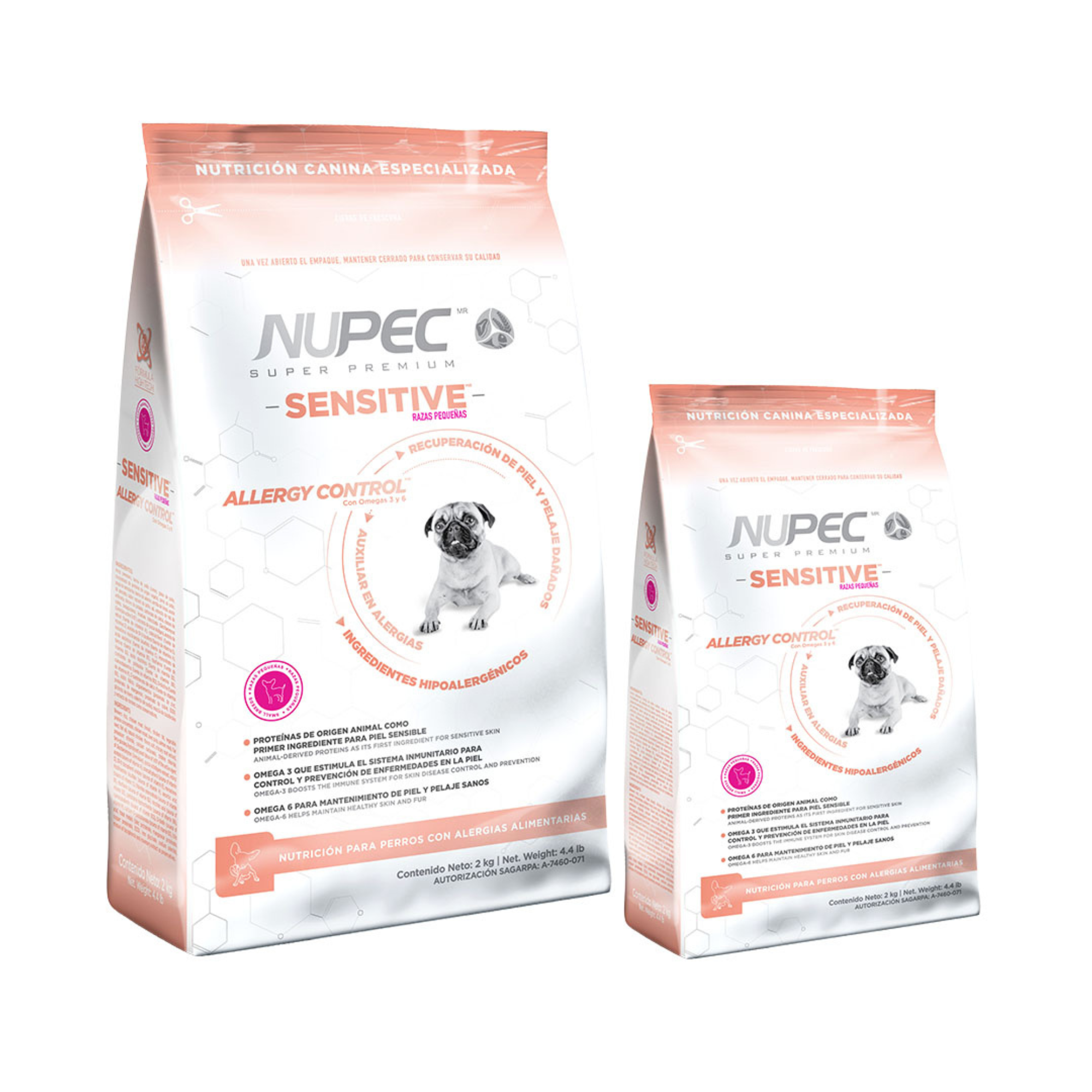 NUPEC SENSITIVE RAZAS PEQUEÑAS - ESPECIALIDAD PIEL Y ESTOMAGO SENSIBLE