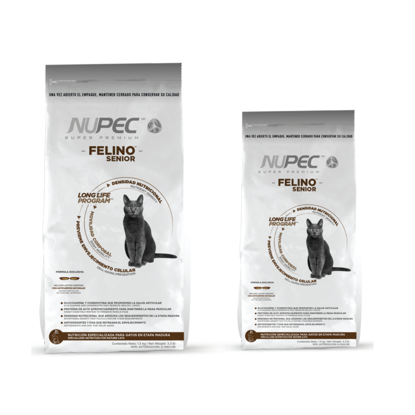 NUPEC FELINO SENIOR - ALIMENTO SECO LONGEVIDAD Y VITALIDAD