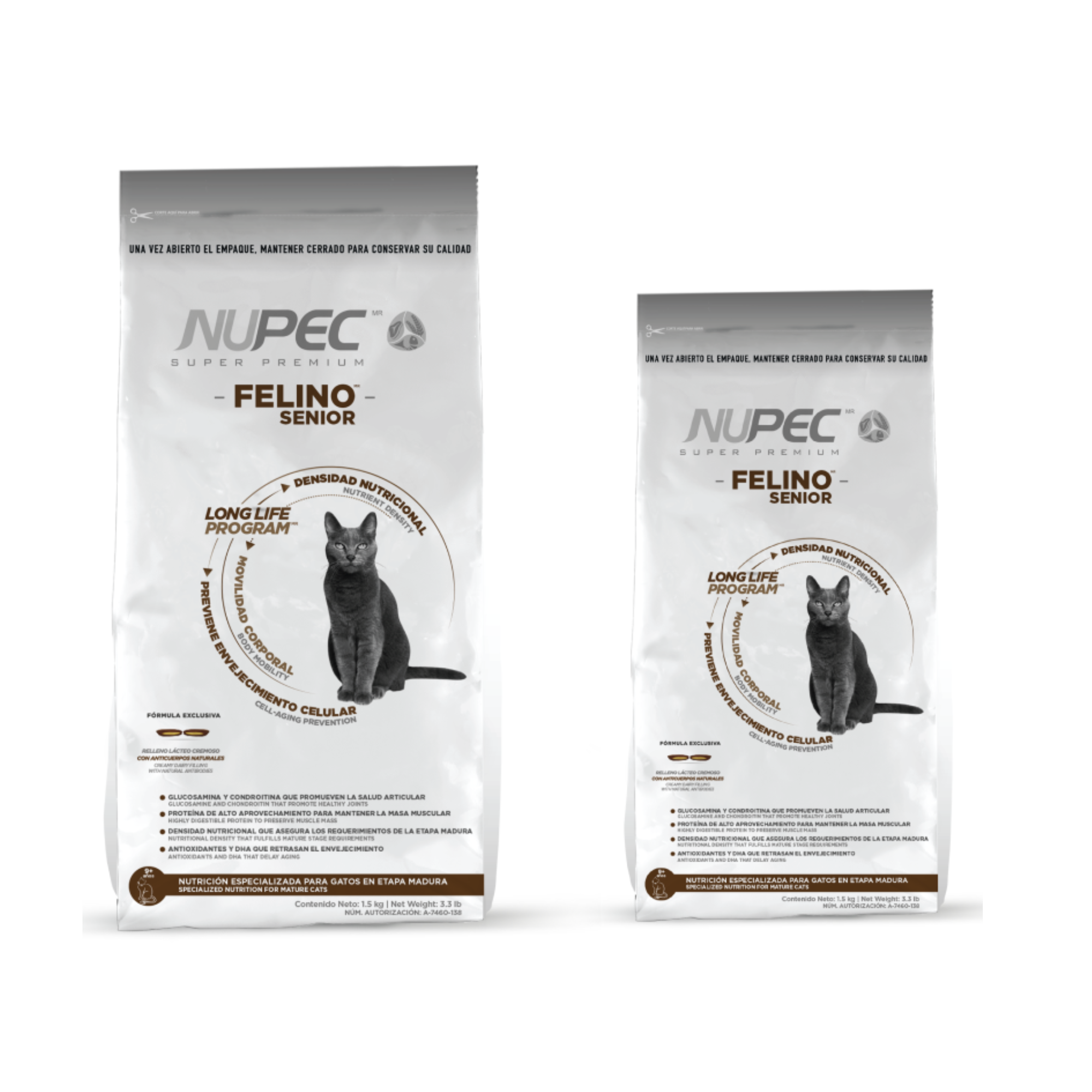 NUPEC FELINO SENIOR - ALIMENTO SECO LONGEVIDAD Y VITALIDAD